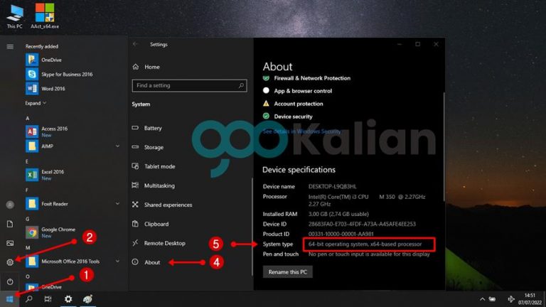 Bagaimana Cara Untuk Mengetahui 32bit Atau 64bit OS Windows 10 Yang ...