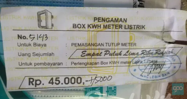 Penipuan Box Meteran Listrik 1